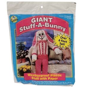 Vintage 1996 Sunhill Giant Stuff-A-Bunny In Door/Outdoor